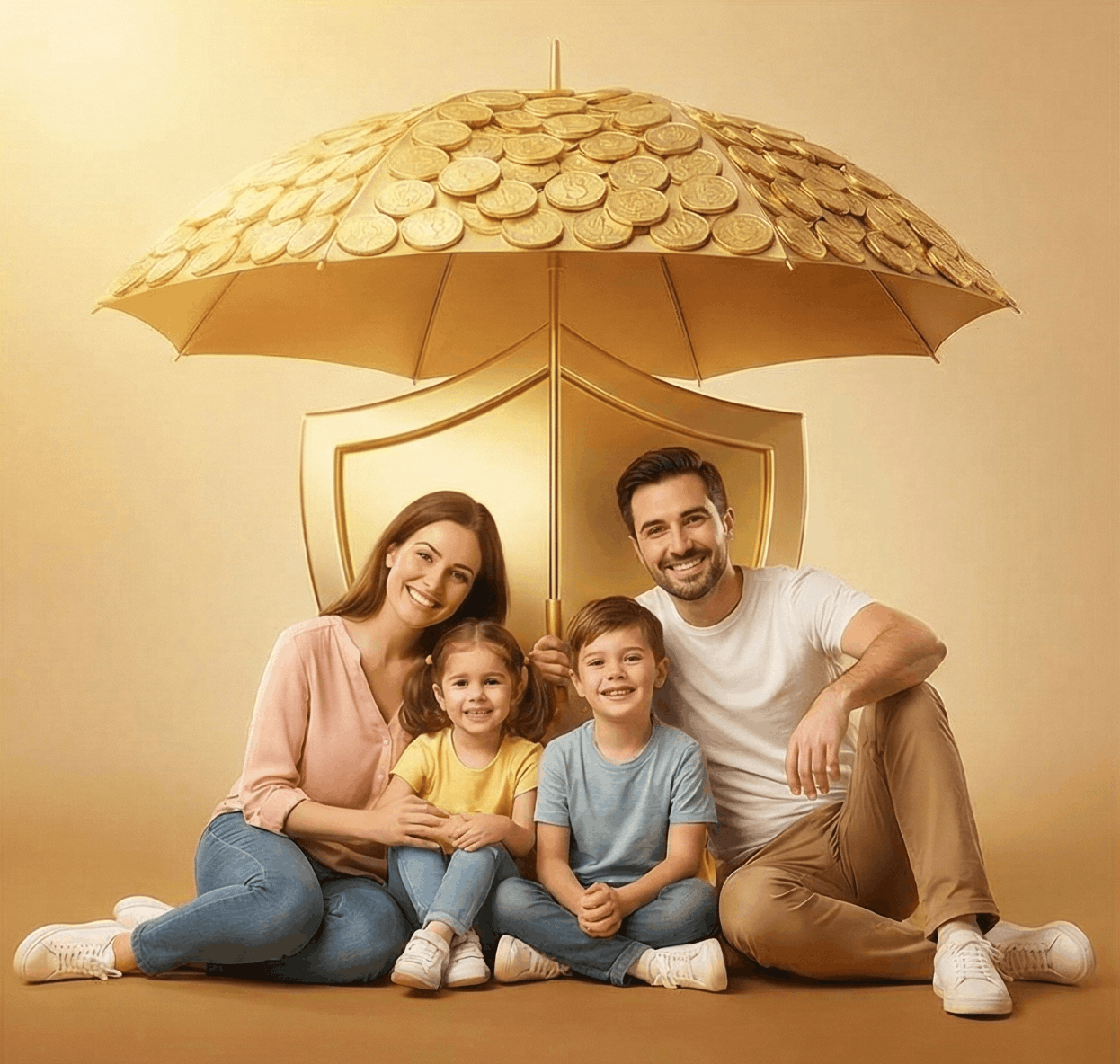 Family protected by financial umbrella